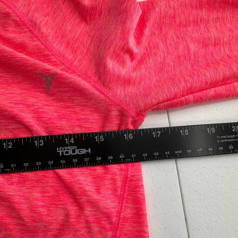 Old Navy Active Girls Go-Dry Pullover XL Hot Pink Long Sleeve Half-Zip‎ Top Neon